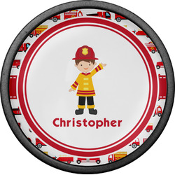 Firetrucks Cabinet Knob (Black) (Personalized)