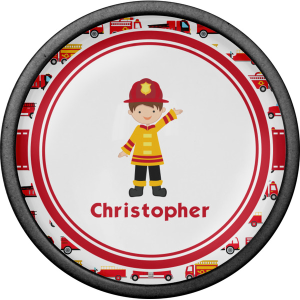 Firetrucks Cabinet Knob - Black - Front