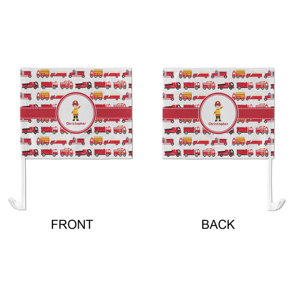 Firetrucks Car Flag - Large - APPROVAL