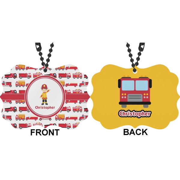 Firetrucks Car Ornament (Approval)