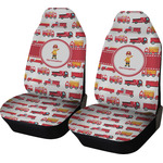 Firetrucks Car Seat Covers (Set of Two) (Personalized)
