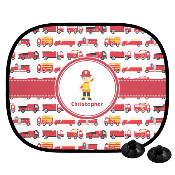Custom Firetrucks Car Side Window Sun Shade (Personalized)