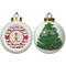Firetrucks Ceramic Christmas Ornament - X-Mas Tree (APPROVAL)