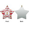 Firetrucks Ceramic Flat Ornament - Star Front & Back (APPROVAL)