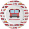 Firetrucks Ceramic Dinner Plates (Set of 4) (Personalized)