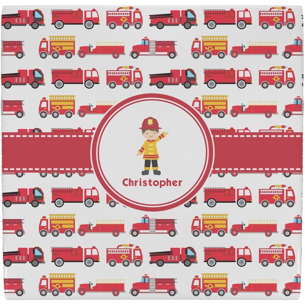 Custom Firetrucks Ceramic Tile Hot Pad (Personalized)