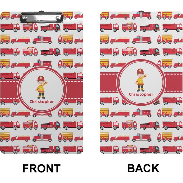 Firetrucks Clipboard (Legal) (Front + Back)