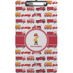 Firetrucks Clipboard (Legal Size) (Personalized)