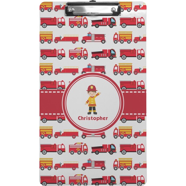 Custom Firetrucks Clipboard (Legal Size) (Personalized)