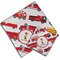 Firetrucks Cloth Napkins - Personalized Lunch & Dinner (PARENT MAIN)