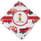 Firetrucks Cloth Napkins - Personalized Lunch (Folded Four Corners)