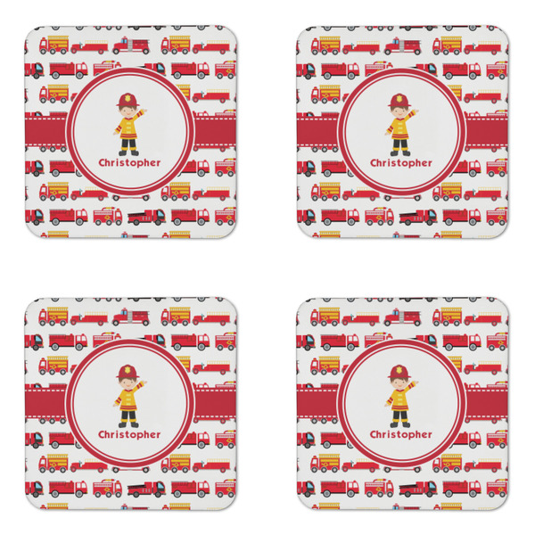 Firetrucks Coaster Set - APPROVAL