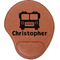Firetrucks Leatherette Mouse Pad with Wrist Support (Personalized)