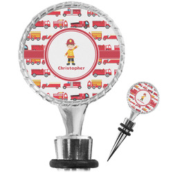 Firetrucks Wine Bottle Stopper (Personalized)