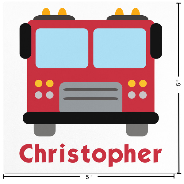 Firetrucks Custom Shape Iron On Patches - L - APPROVAL