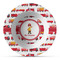 Firetrucks Plastic Bowl - Microwave Safe - Composite Polymer (Personalized)
