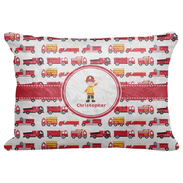 Custom Firetrucks Decorative Baby Pillowcase - 16"x12" (Personalized)