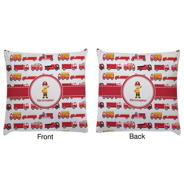 Firetrucks Decorative Pillow Case - Approval