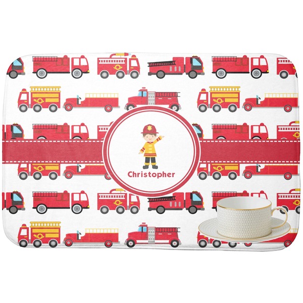 Firetrucks Dish Drying Mat