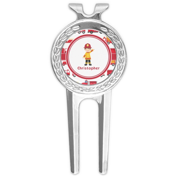 Custom Firetrucks Golf Divot Tool & Ball Marker (Personalized)