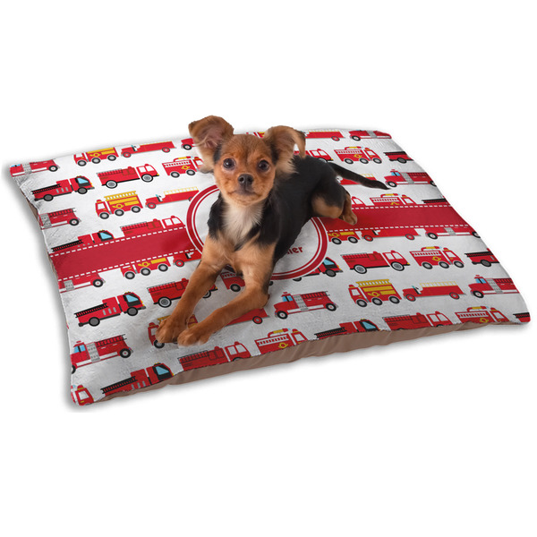 Firetrucks Dog Bed - Small LIFESTYLE