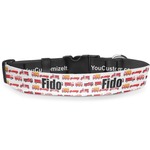 Firetrucks Deluxe Dog Collar - Large (13" to 21") (Personalized)
