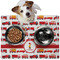 Firetrucks Dog Food Mat - Medium LIFESTYLE
