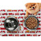 Firetrucks Dog Food Mat - Small LIFESTYLE