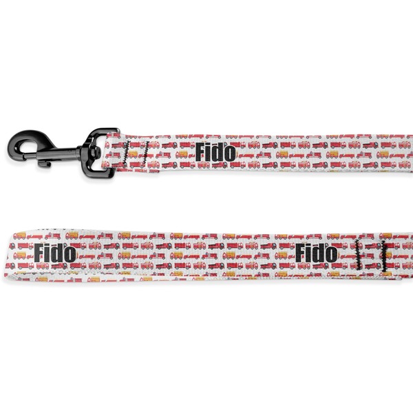 Custom Firetrucks Deluxe Dog Leash (Personalized)
