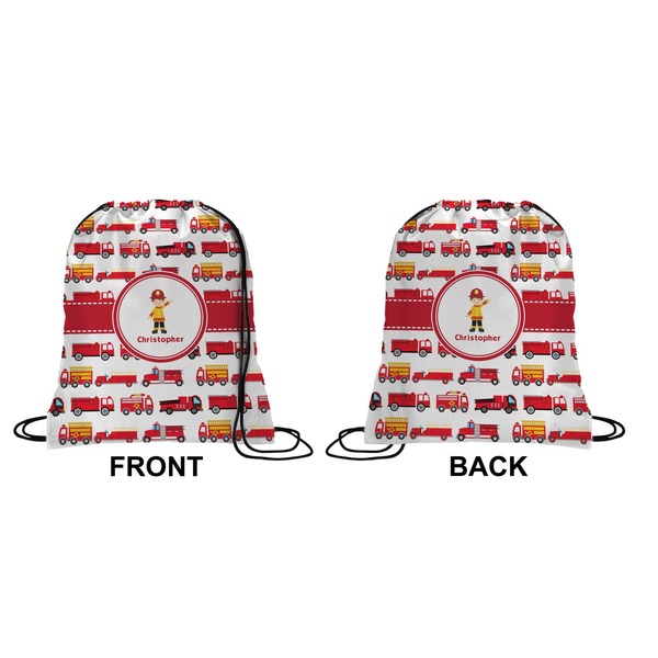 Firetrucks Drawstring Backpack