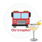 Firetrucks Drink Topper - Large - Single with Drink