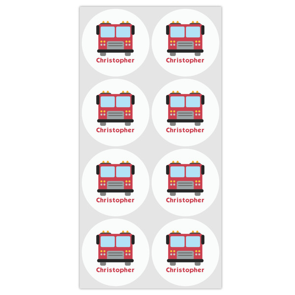 Firetrucks Drink Topper - Medium - Set of 12