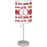 Firetrucks 7" Drum Lamp with Shade (Personalized)