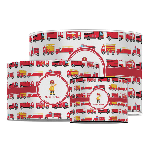 Firetrucks Drum Lampshades - MAIN