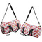 Firetrucks Duffle bag large front and back sides