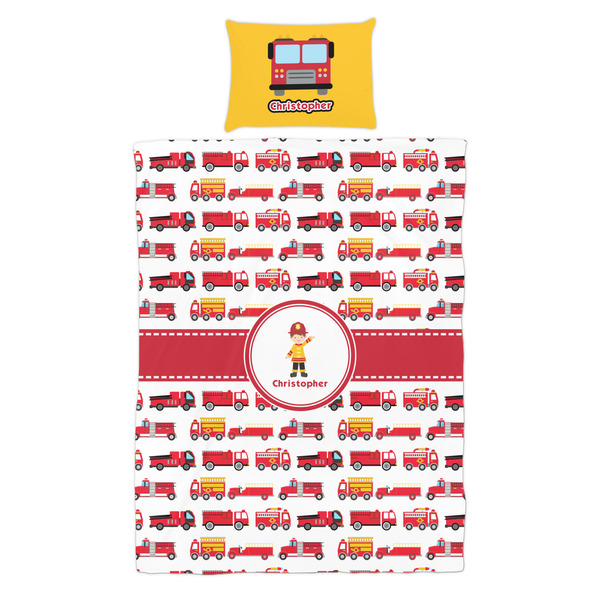 Firetrucks Duvet Cover Set - Twin - Alt Approval