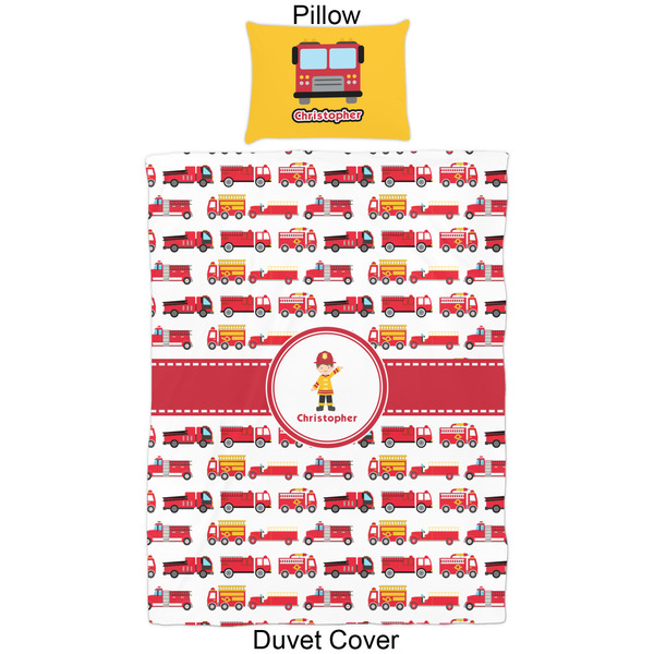 Firetrucks Duvet Cover Set - Twin - Approval