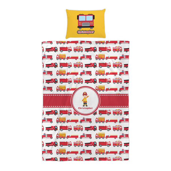 Firetrucks Duvet Cover Set - Twin XL - Alt Approval