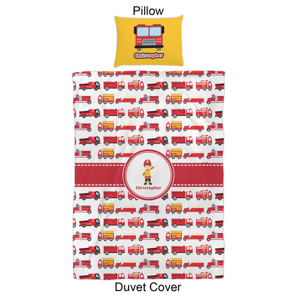 Firetrucks Duvet Cover Set - Twin XL - Approval