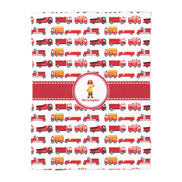 Firetrucks Duvet Cover - Twin - Front
