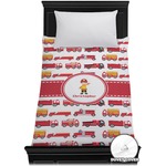Firetrucks Duvet Cover - Twin (Personalized)