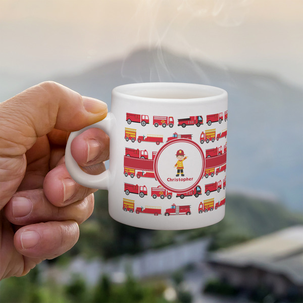 Custom Firetrucks Single Shot Espresso Cup - Single (Personalized)