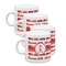 Firetrucks Espresso Cup Group of Four Front