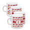 Firetrucks Single Shot Espresso Cups - Set of 4 (Personalized)