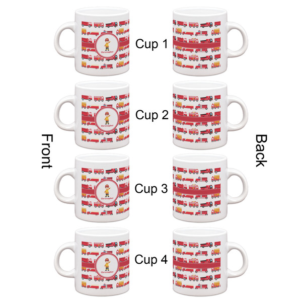 Firetrucks Espresso Cup Set of 4 - Apvl