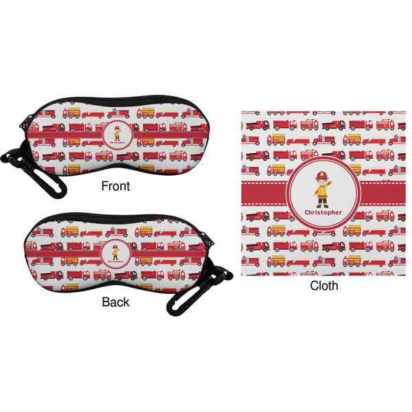 Firetrucks Eyeglass Case & Cloth (Approval)