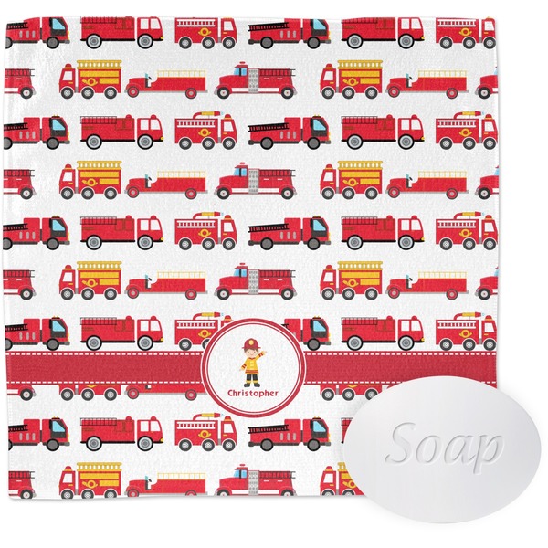 Firetrucks Wash Cloth with soap