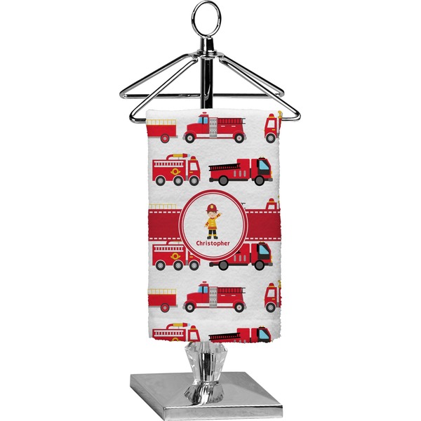 Custom Firetrucks Finger Tip Towel - Full Print (Personalized)
