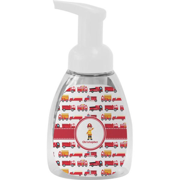 Custom Firetrucks Foam Soap Bottle - White (Personalized)