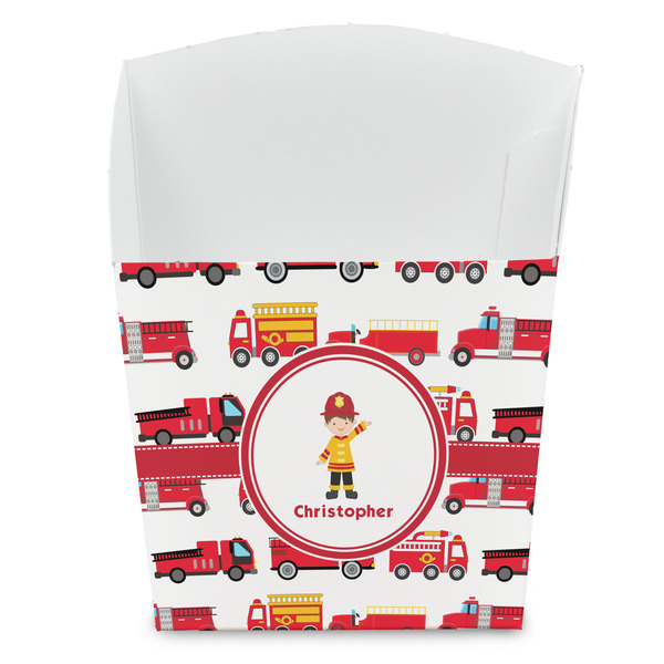 Custom Firetrucks French Fry Favor Boxes (Personalized)